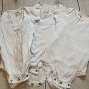 Gerber white onesies (3)